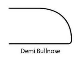 Countertop Edge Profile - Demi Bullnose