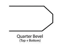 Countertop Edge Profile - Quarter Bevel Top and Bottom