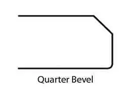 Countertop Edge Profile - Quarter Bevel