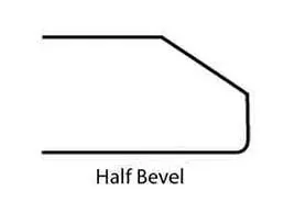 Countertop Edge Profile - Half Bevel