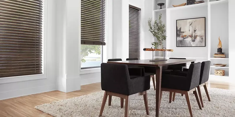 Blinds in Dining Room | Color Interiors