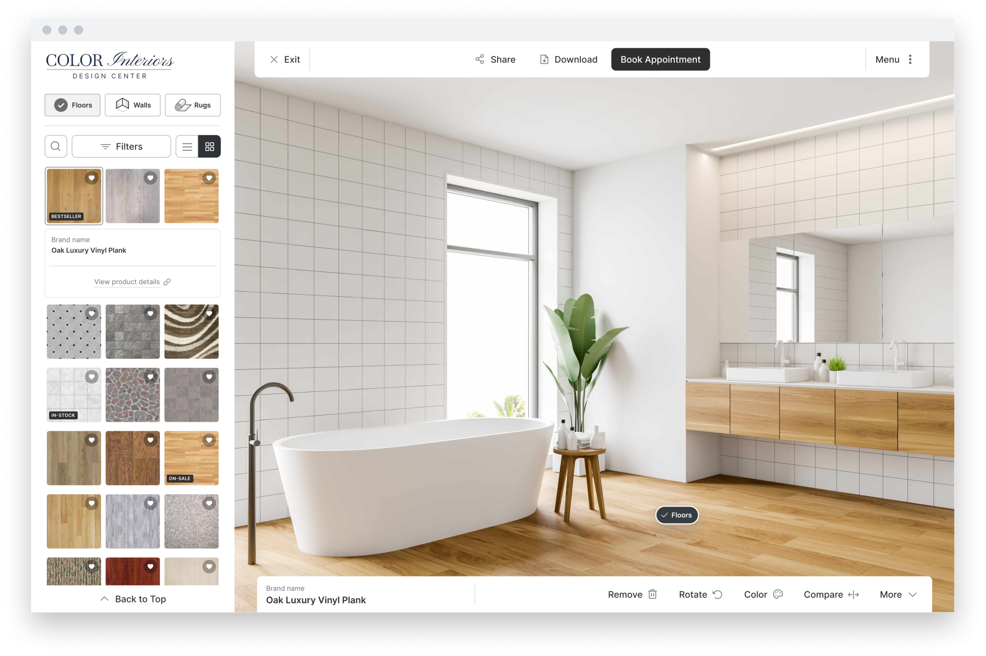 Desktop UI Main With browser bar 6 | Color Interiors Design Center