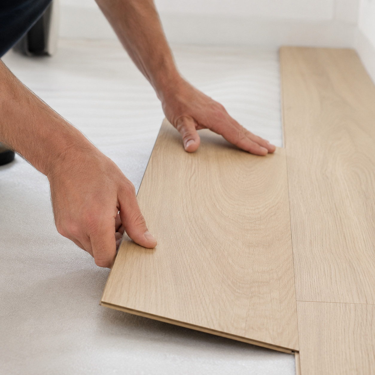 Laminate DuringInstall | Color Interiors Design Center