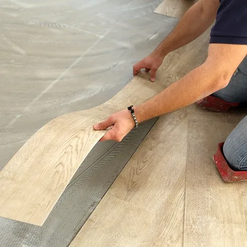 vinyl on installation day | Color Interiors Design Center